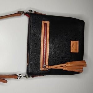 Black and Tan Crossbody Bag